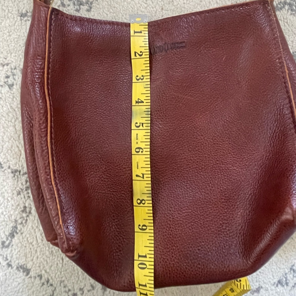 NWOT Portland Leather Shoulder Bag Nutmeg - Picture 7 of 7